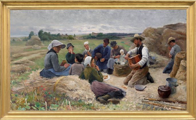 Georg Vilhelm Pauli - Breakfast during the rapeseed harvest | MasterArt